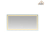 CASAINC Wall Mounted Modern LED Bathroom Mirror, Dimmable and Anti-Fog (72-in W × 36-in H)