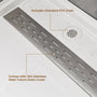 48"/60" x 30"/32"/36" White SMC Rectangular Shower Base with Non-Slip Texture, Left/Right Drain
