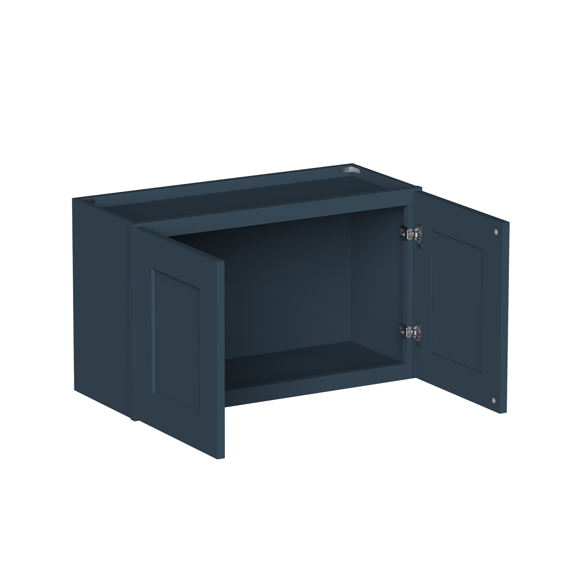 Cyber Grey RTA 24"-36"W x 12"D x 12"-24"H 17-Size Double Doors Short Wall Cabinet