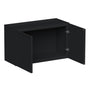 Slim Ebony Black Shaker RTA 24"-36"W x 12"-24"H x 12"D 17-Size Short Wall Cabinet with 2 Doors