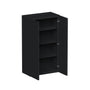 Slim Ebony Black Shaker RTA 24"-36"W x 30"/36"/42"H x 12"D 15-Size Standard Wall Cabinet with 2 Doors