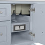 James Martin Breckenridge 36" Double Door Single Vanity Cabinet, Serenity Blue