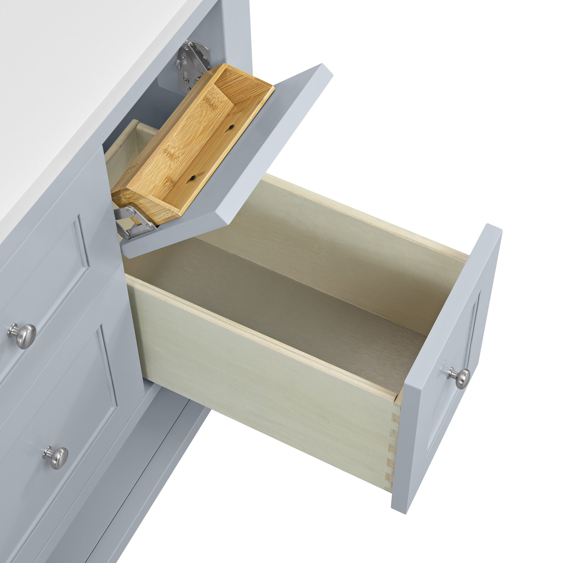 James Martin Breckenridge 36" Double Door Single Vanity Cabinet, Serenity Blue