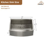 Farmhouse Stainless Steel 30/33/36 inch Single Bowl Kitchen Sink in Brushed