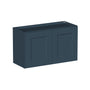 Cyber Grey RTA 24"-36"W x 12"D x 12"-24"H 17-Size Double Doors Short Wall Cabinet