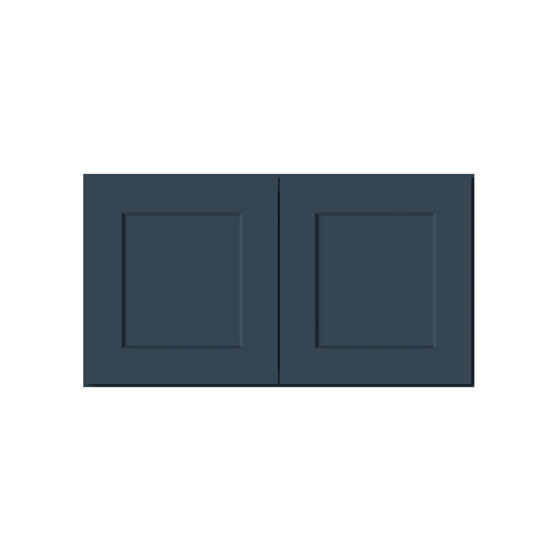 Cyber Grey RTA 24"-36"W x 12"D x 12"-24"H 17-Size Double Doors Short Wall Cabinet