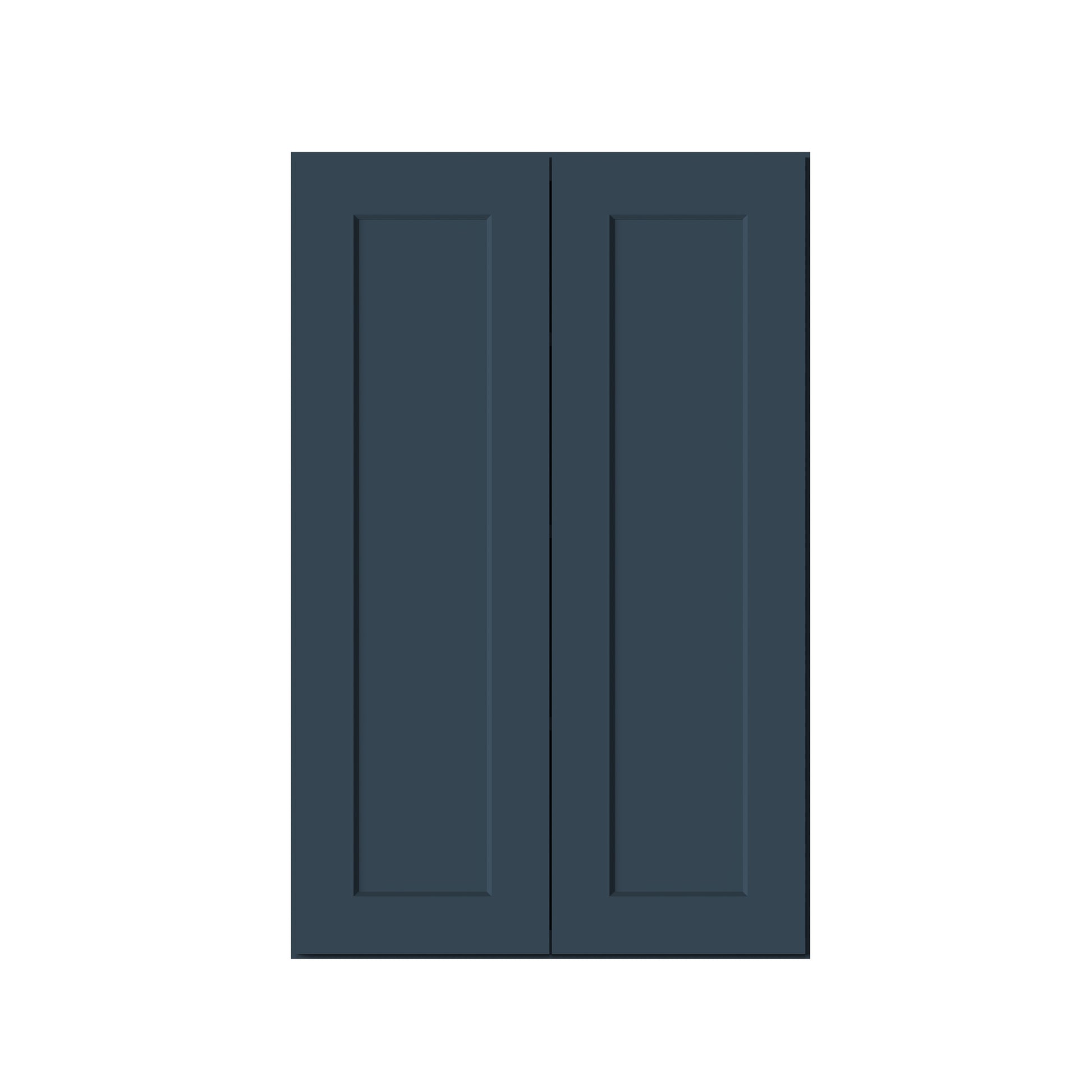 Cyber Grey RTA 24"-36"W x 12"D x 30"-42"H 15-Size Standard Wall Cabinet with 2 Doors and Shelves