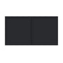 Slim Ebony Black Shaker RTA 24"-36"W x 12"-24"H x 12"D 17-Size Short Wall Cabinet with 2 Doors