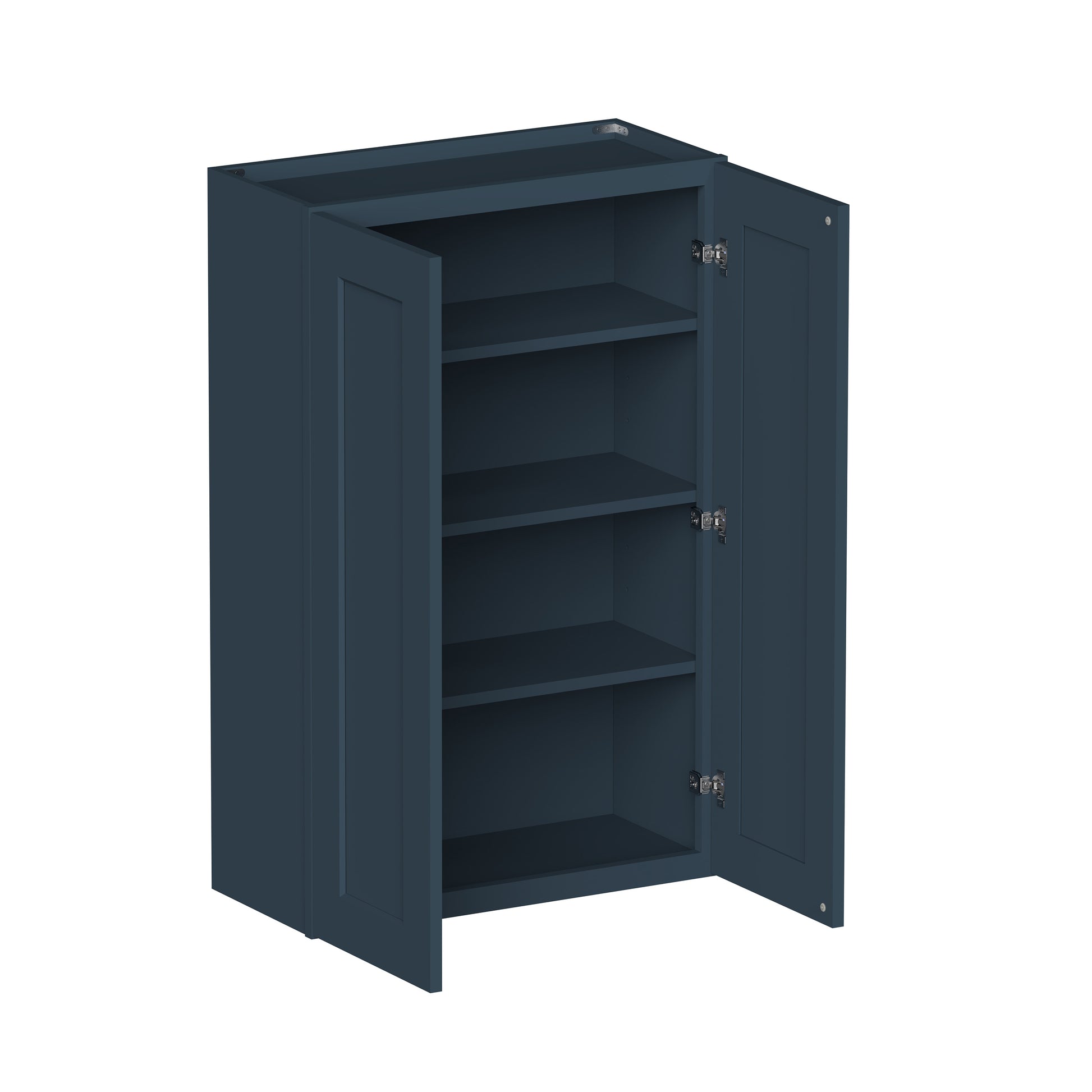 Cyber Grey RTA 24"-36"W x 12"D x 30"-42"H 15-Size Standard Wall Cabinet with 2 Doors and Shelves