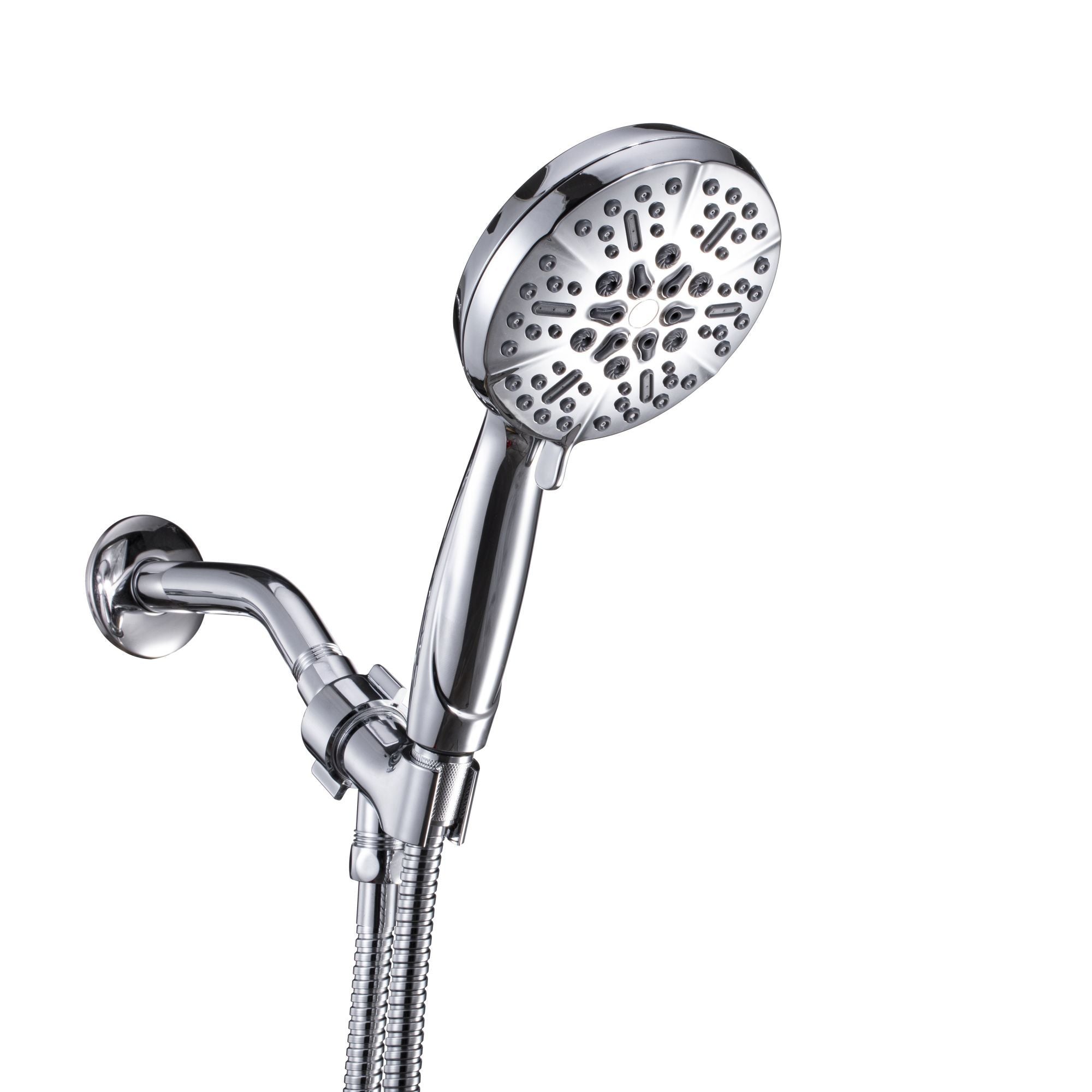 5-Spray Patterns 5 in. High Pressure Wall Mount Handheld Shower Head