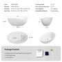 63" Unique Shaped Solid Surface Freestanding Bathtub with Warm-Touch Insulation