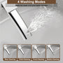Black & White Smart Built-in Tank Bidet Toilet with Foot-Touch Lid Opening
