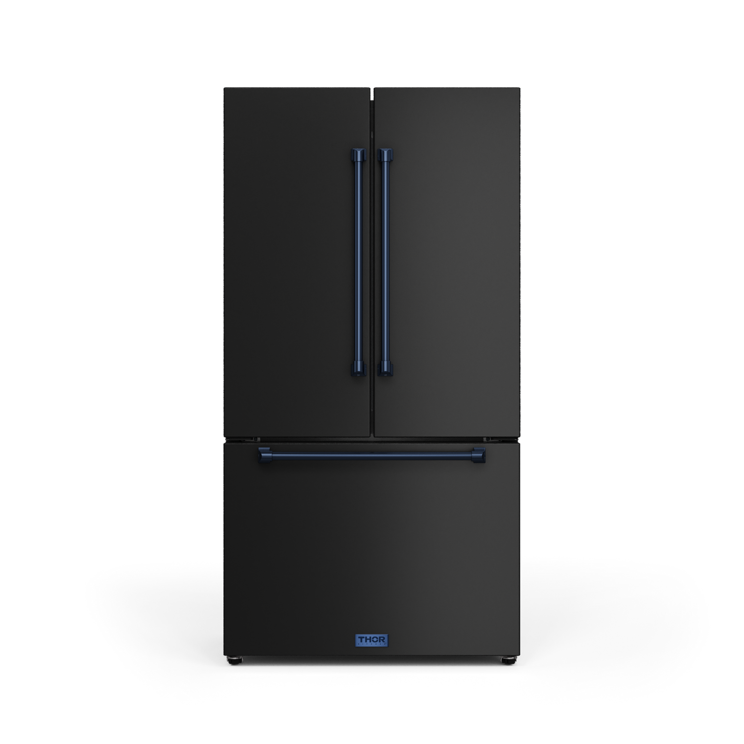 36 Inch 20.3 cu ft French Door Counter Depth Refrigerator with Ice Maker in Black | Gordon Ramsay Series
