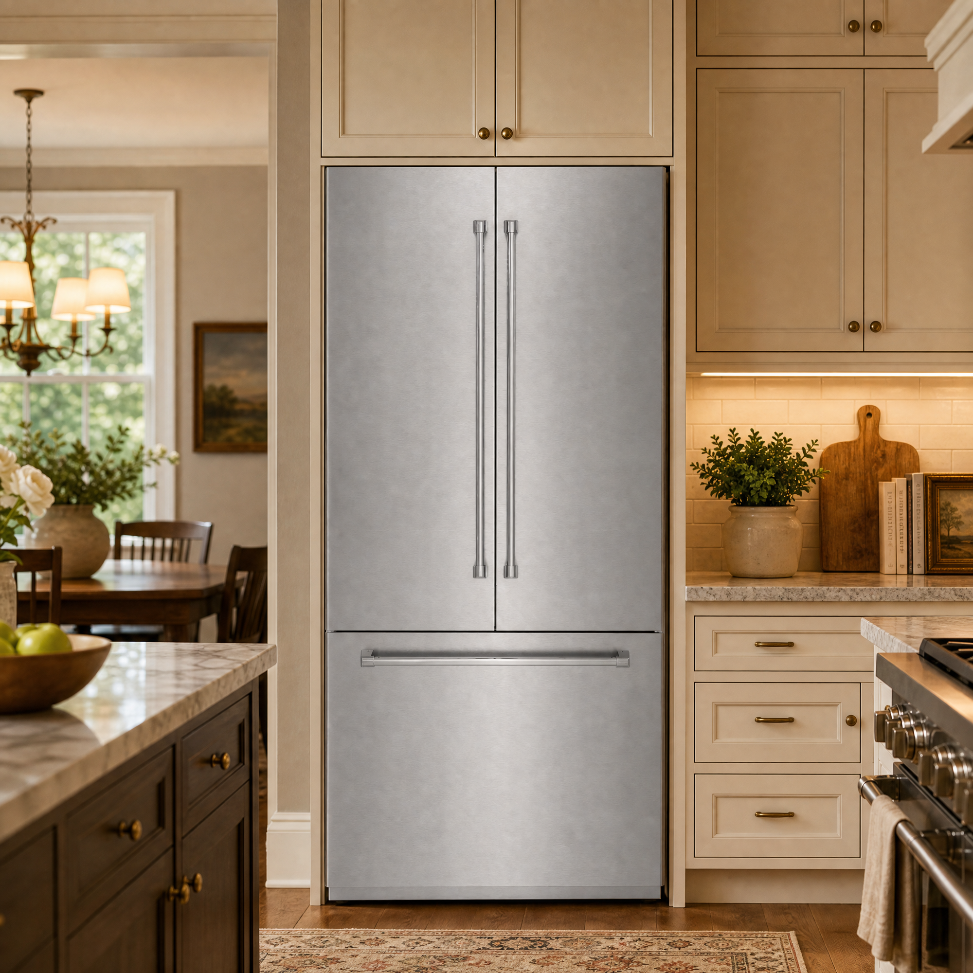 36 Inch French Door Built-in Refrigerator, Panel Ready