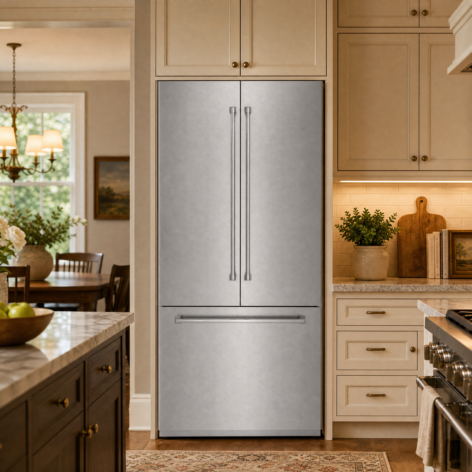 36 Inch French Door Built-in Refrigerator, Panel Ready