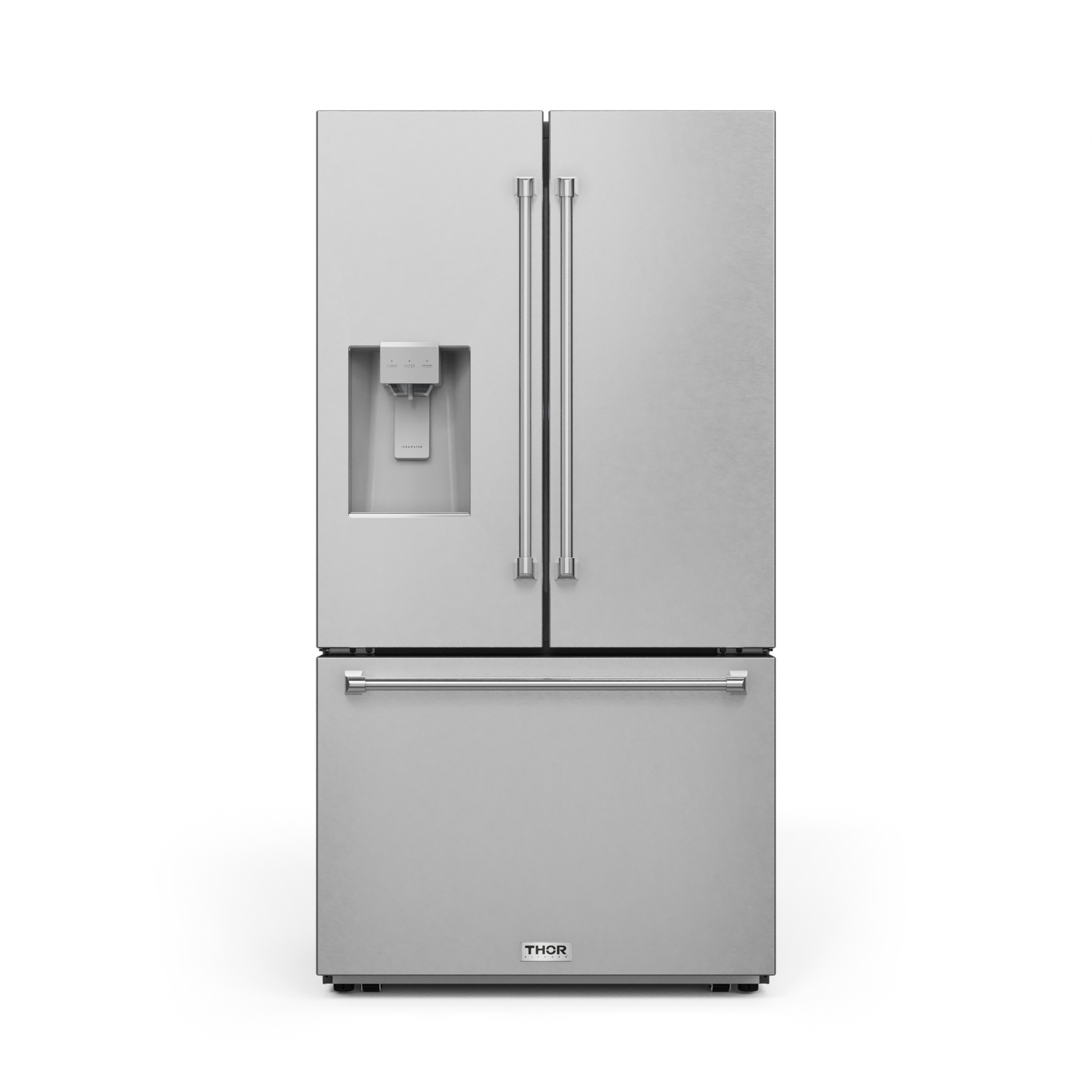 36 Inch Professional French Door Refrigerator with Ice and Water Dispenser
