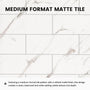60"x36"/48"x96" Medium Tile Pattern SMC Shower Wall Panel System in 4 Finishes