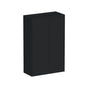 Slim Ebony Black Shaker RTA 24"-36"W x 30"/36"/42"H x 12"D 15-Size Standard Wall Cabinet with 2 Doors