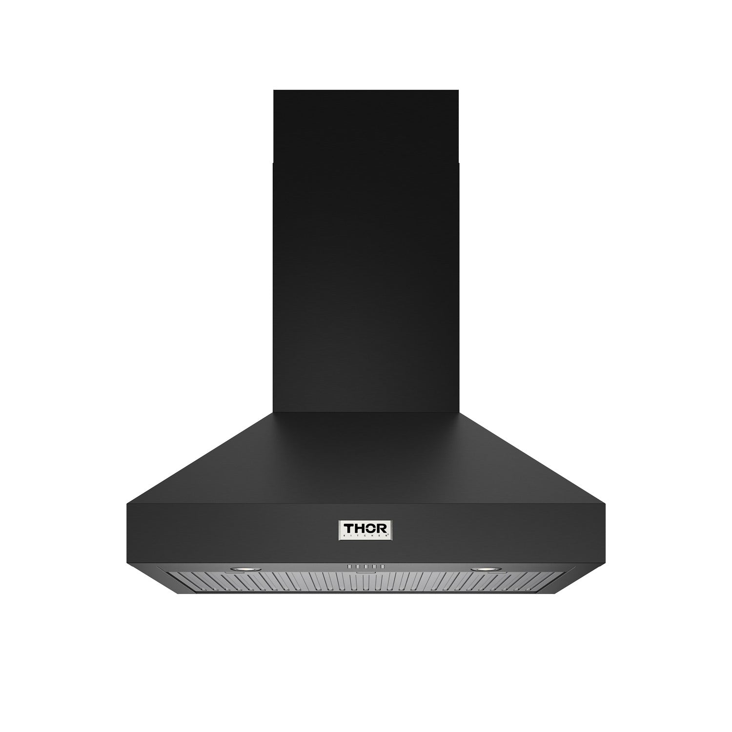 36 inch Professional Wall Mount Pyramid Range Hood in Black