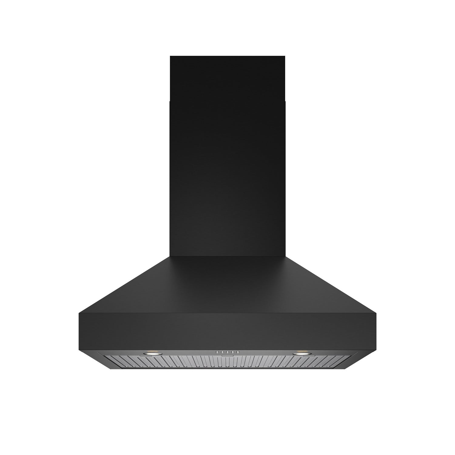 36 inch Professional Wall Mount Pyramid Range Hood in Black