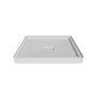 36x36 White One-Piece SMC Shower Pan Base with Anti-Slip Texture