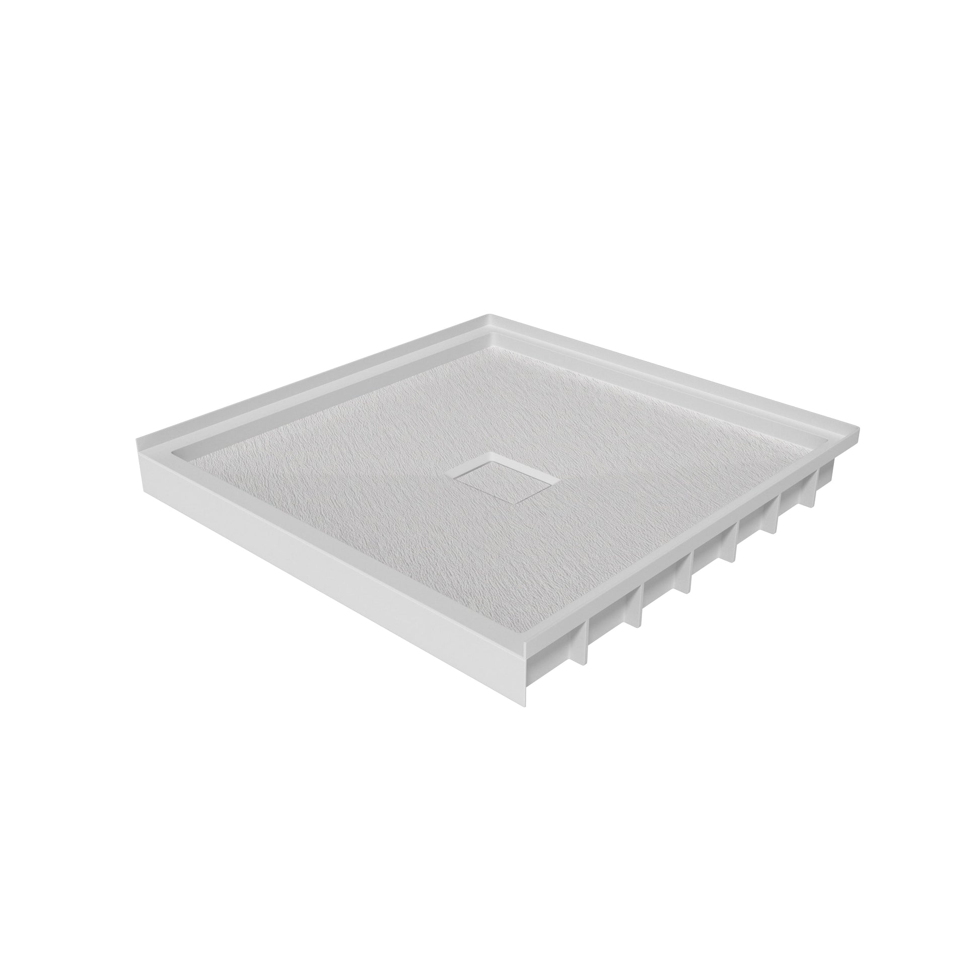 36x36 White One-Piece SMC Shower Pan Base with Anti-Slip Texture