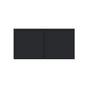 Slim Ebony Black Shaker RTA 24"-36"W x 12"-24"H x 12"D 17-Size Short Wall Cabinet with 2 Doors