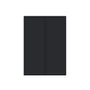 Slim Ebony Black Shaker RTA 24"-36"W x 30"/36"/42"H x 12"D 15-Size Standard Wall Cabinet with 2 Doors