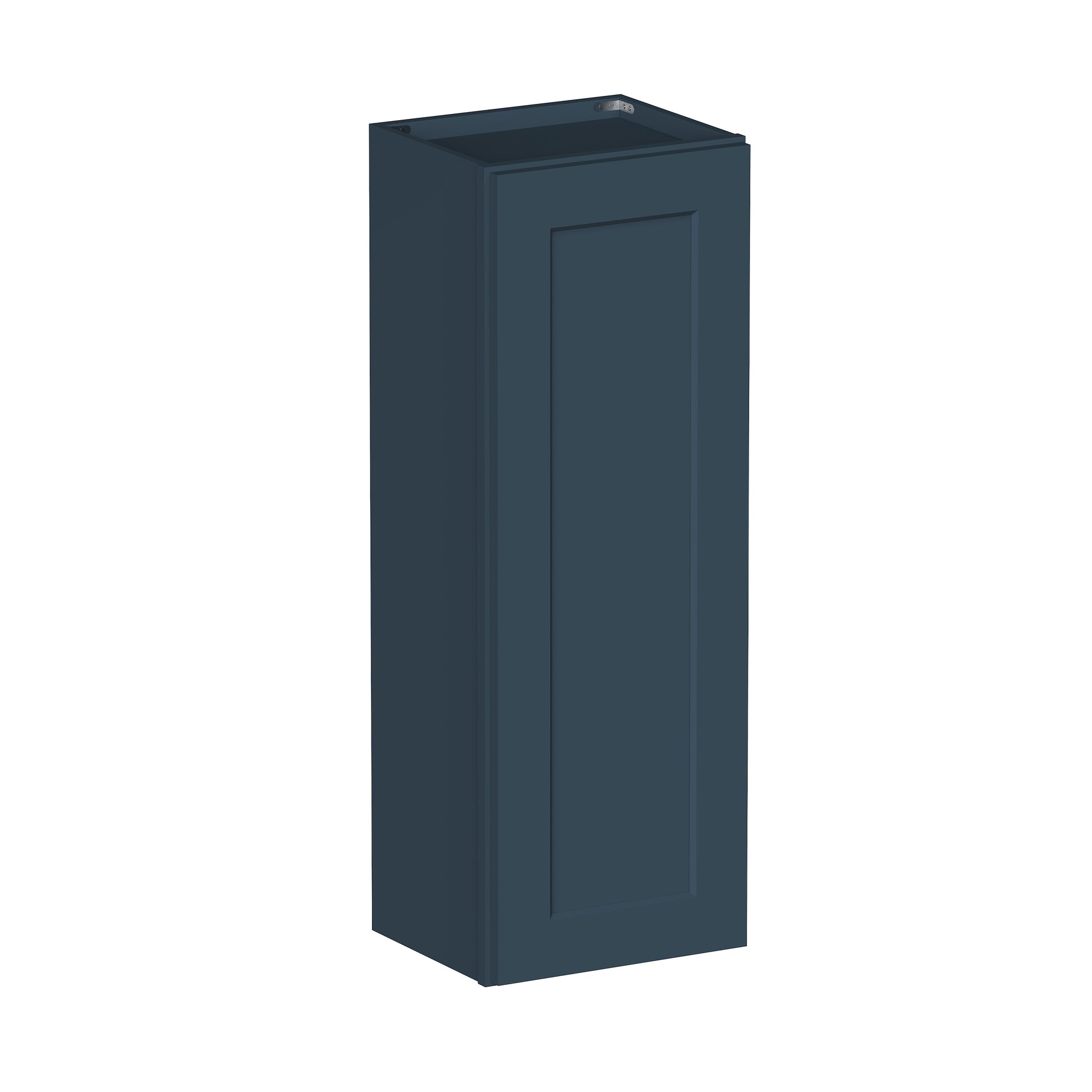 Cyber Grey RTA 9"-21"W x 12"D x 30"-42"H 15-Size Standard Wall Cabinet with Door and Shelves