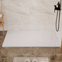 European-Style SMC Shower Base with Anti-Slip Design in Black or White