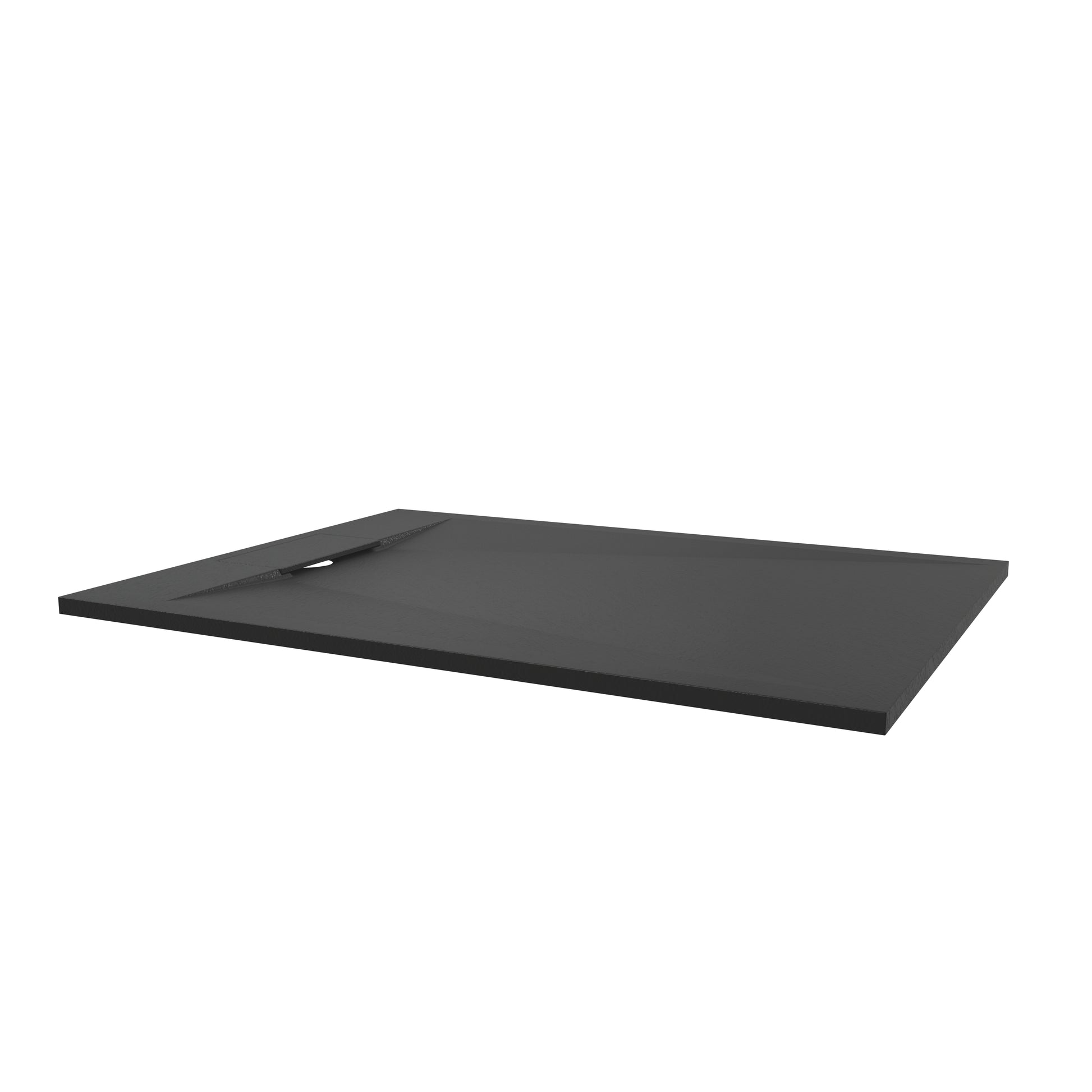 European-Style SMC Shower Base with Anti-Slip Design in Black or White