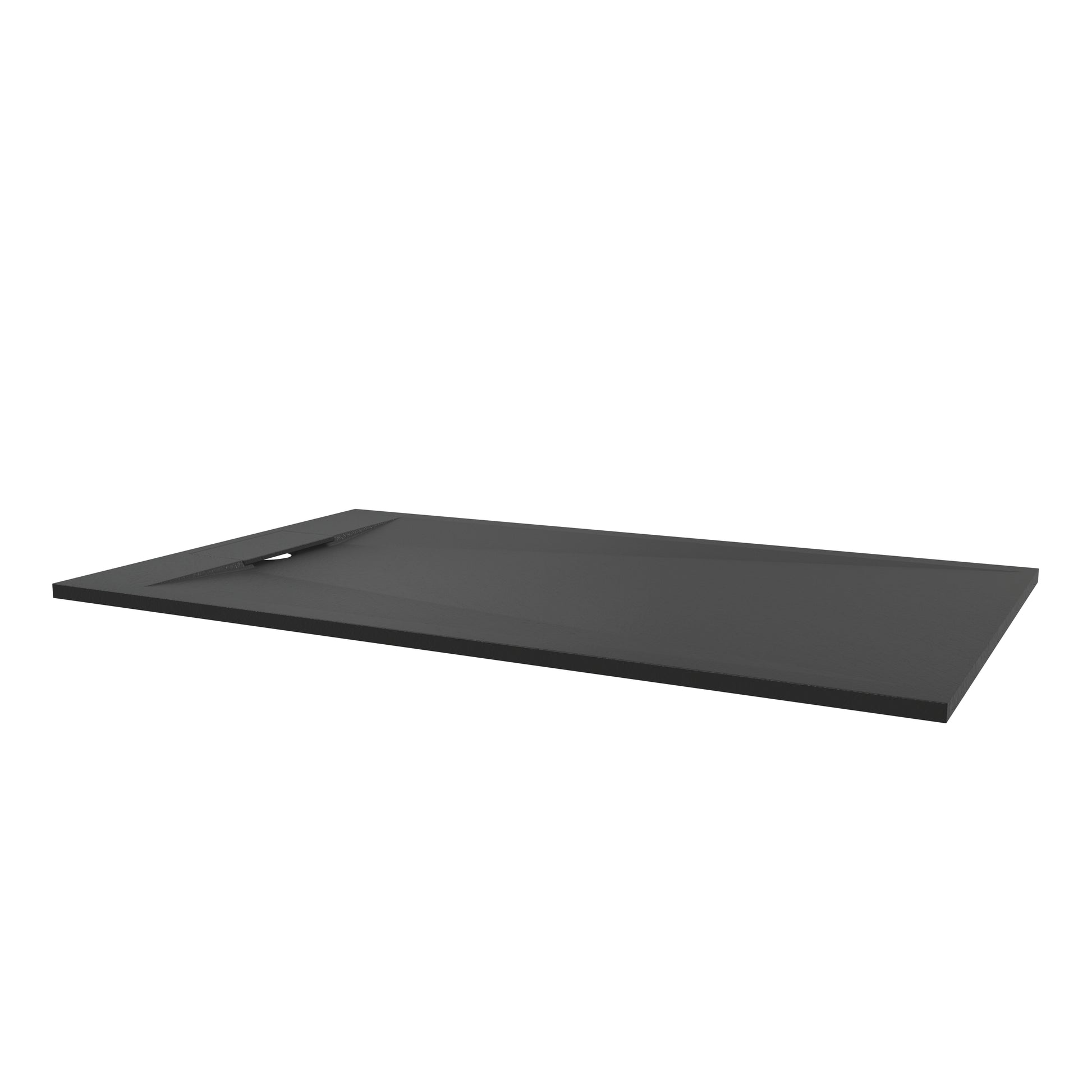 European-Style SMC Shower Base with Anti-Slip Design in Black or White