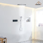 20 Inch Luxury Thermostatic Shower System in Matte Black