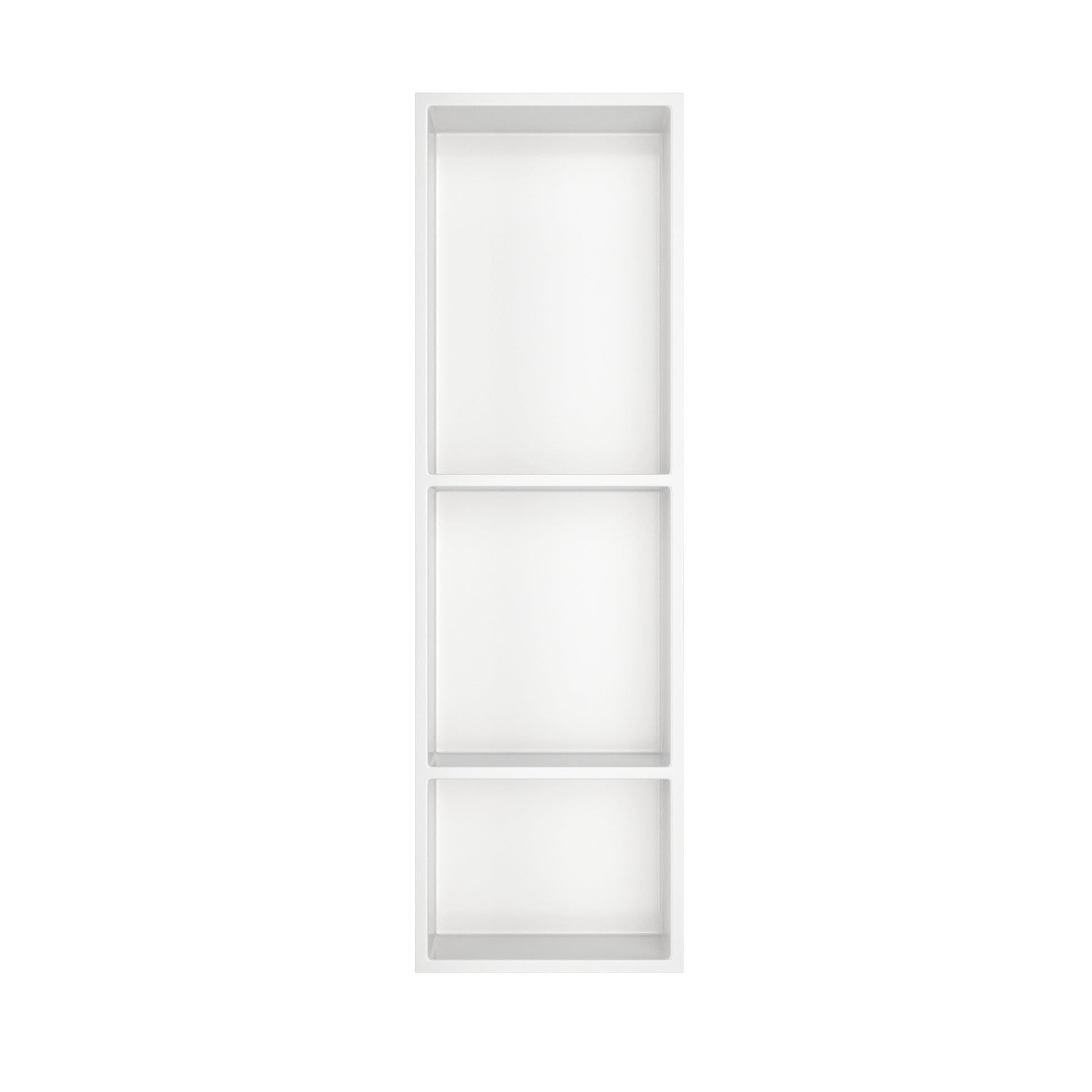 12.2" x 28.7"/39.3" Glossy White SMC Shower Niche with 1 or 2 Shelves