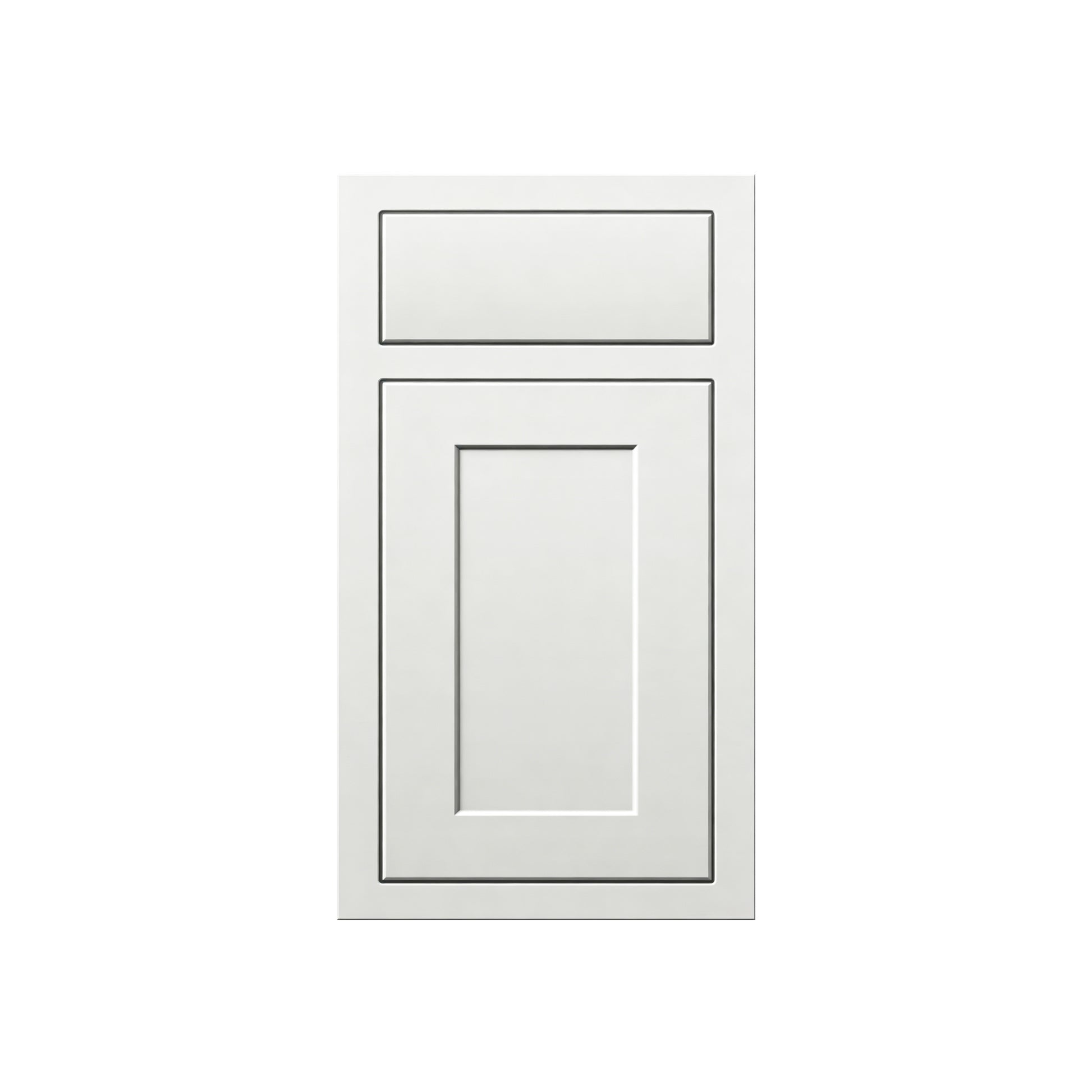 13.5" x 15"/18" Inset Origami White Cabinet Sample Door