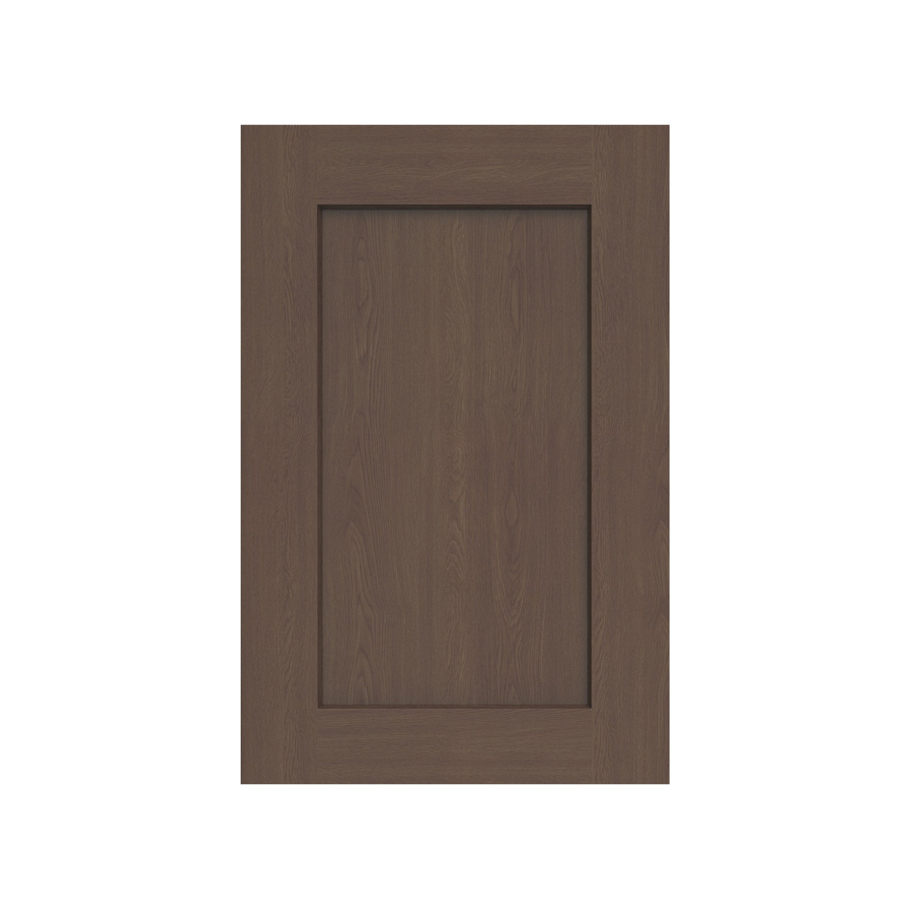 13.5" x 15"/18" Inset Truffle Brown Cabinet Sample Door