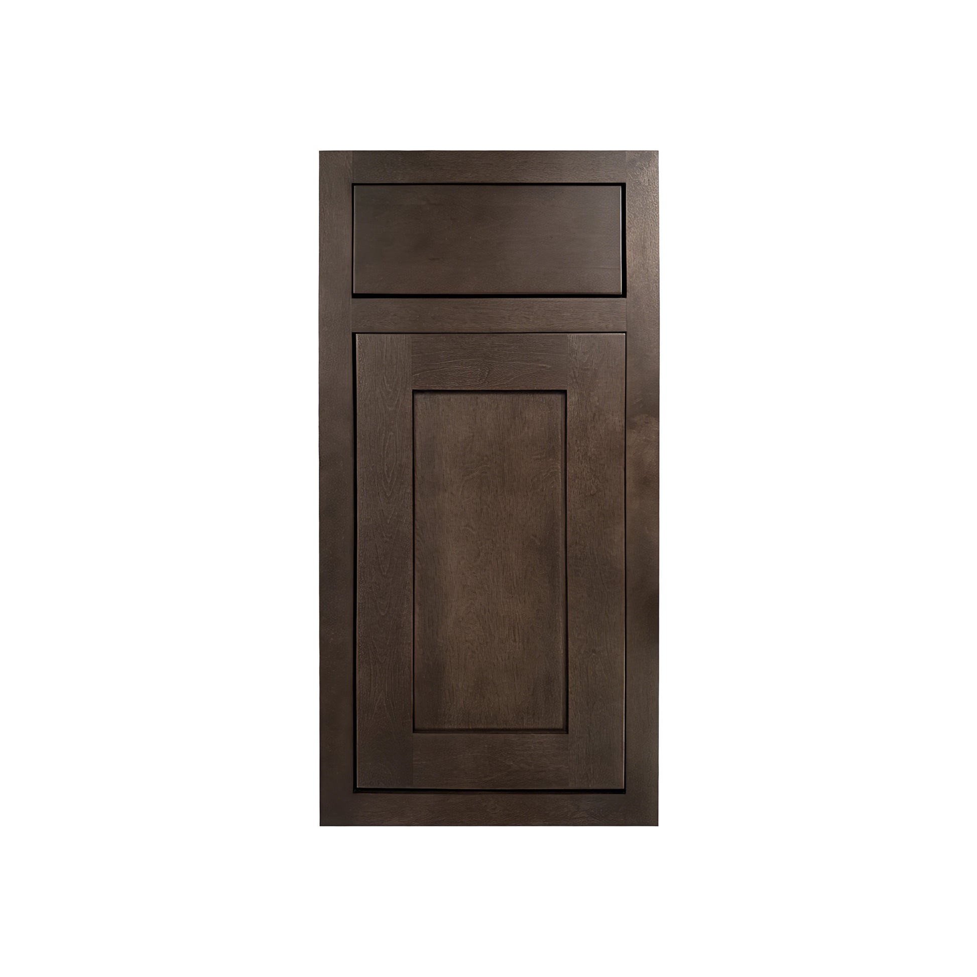 13.5" x 15"/18" Inset Truffle Brown Cabinet Sample Door