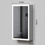 16"-96" Aluminum LED Medicine Cabinet with Anti-Fog Mirror, 3 Color Temperatures & Dimmable Lighting