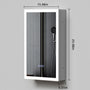 16" x 26" Aluminum Medicine Cabinet with LED Mirror, Anti-Fog, 3 Color Temperatures