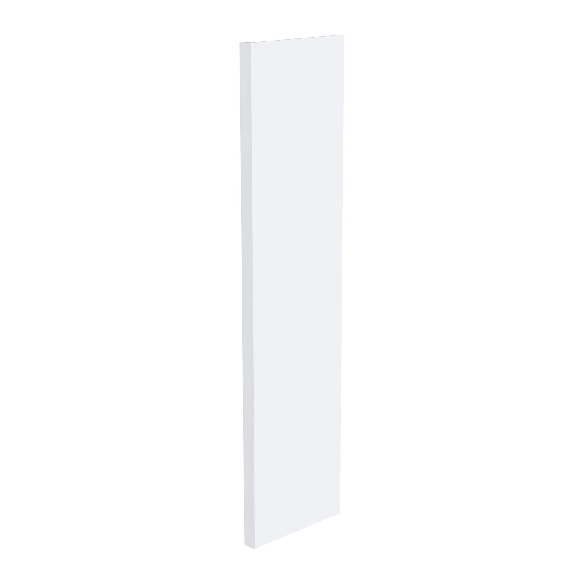 25"W x 96"H x 1.5"/3"D 2-Size Inset Refrigerator End Panel - Truffle Brown