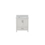30"/36"/48"/72" Freestanding Bathroom Vanity with White Marble-Pattern Artificial Stone Top