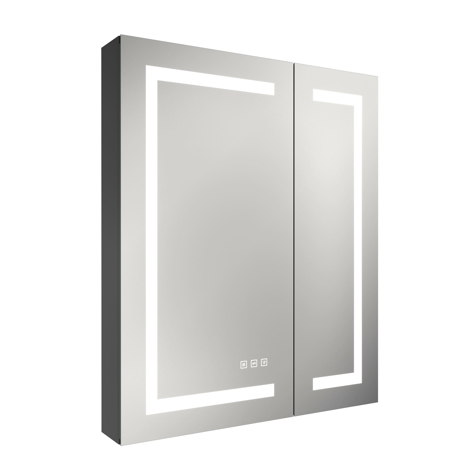 30"/36"x36" Double Doors Bathroom Medicine Cabinet with Anti Fog LED Mirror