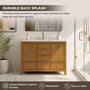 48"/60"/72" Freestanding Bathroom Vanity with Single/Double Sink & Marble Top
