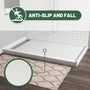 48"/60"x36"/32" Matte White Solid Composite Stone Shower Base with Anti-Slip Textured