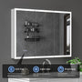48" x 32" Aluminum Medicine Cabinet with LED Mirror, Anti-Fog, 3 Color Temperatures