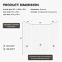 60"x36"/48"x96" Medium Tile Pattern SMC Shower Wall Panel System in 4 Finishes