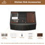 Farmhouse Stainless Steel 30/33/36 inch Single Bowl Kitchen Sink in Nano PVD Gunmetal Black