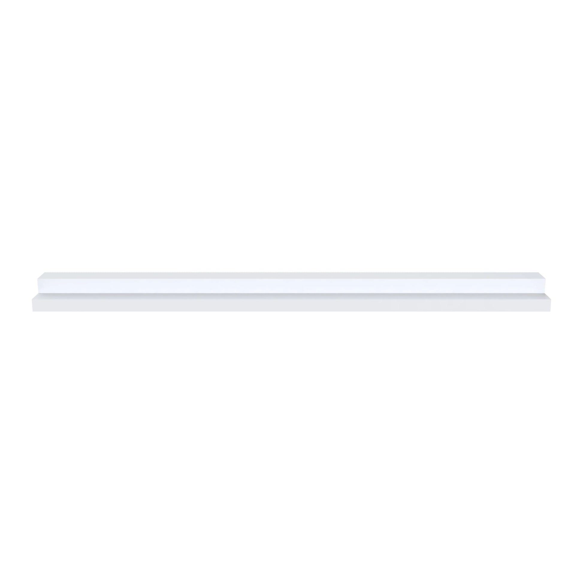 96"W x 1.63"H x 0.88“D Inset Square Light Rail Molding - Truffle Brown