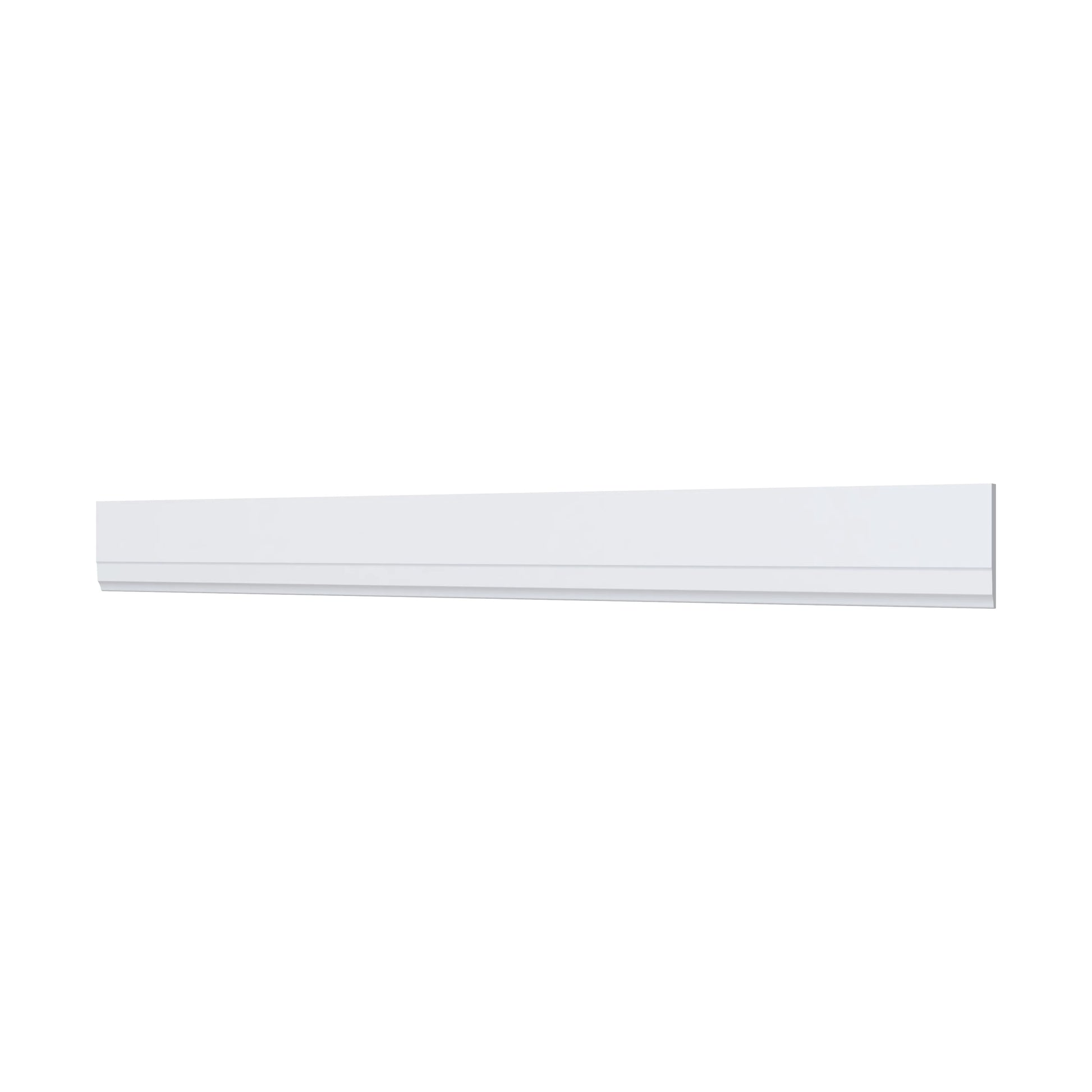 96"W x 4.5"H x 3/4"D Inset Base Molding - Truffle Brown