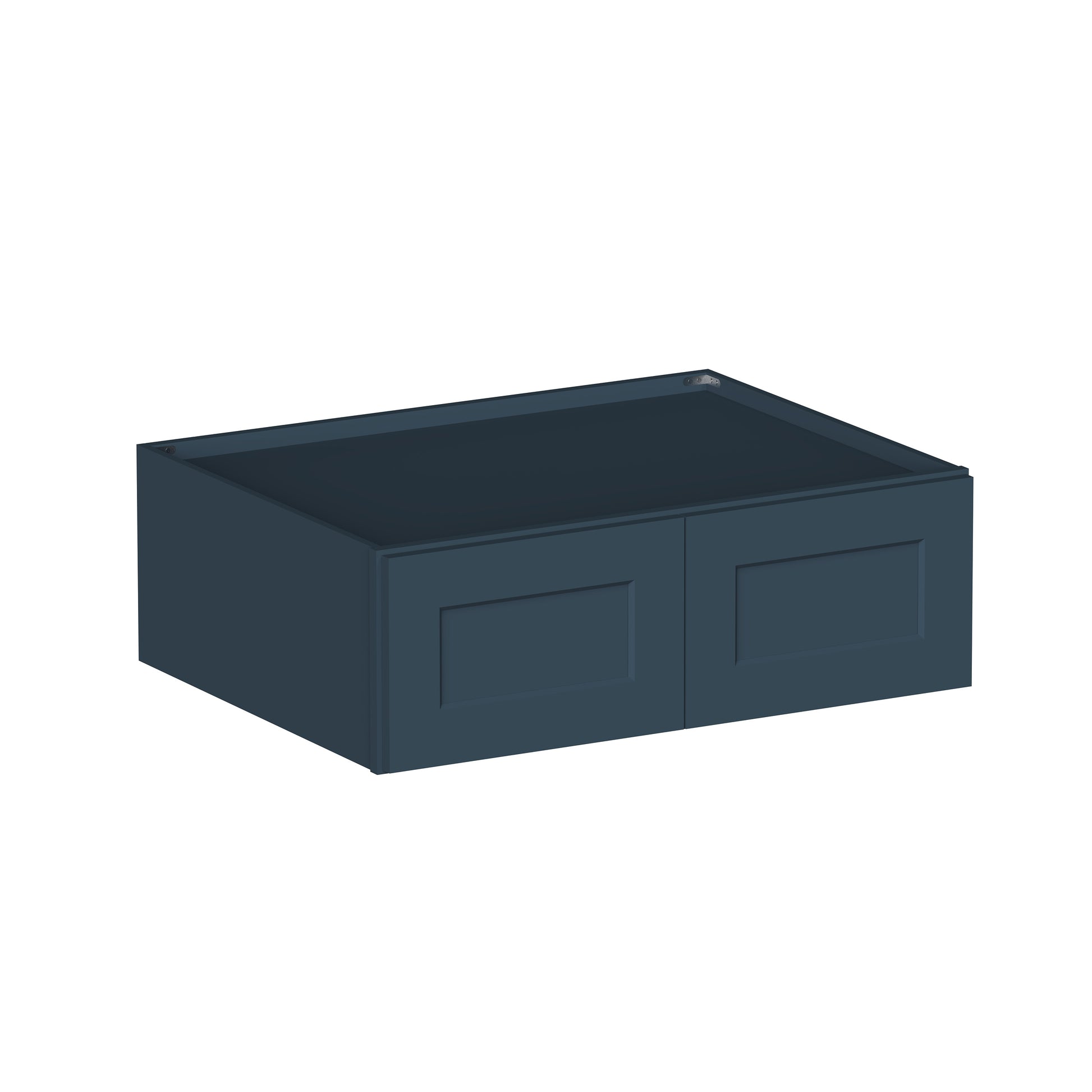 Cyber Grey RTA 36"W x 27"D x 12"-24"H 4-Size Double Door Deep Wall Cabinet